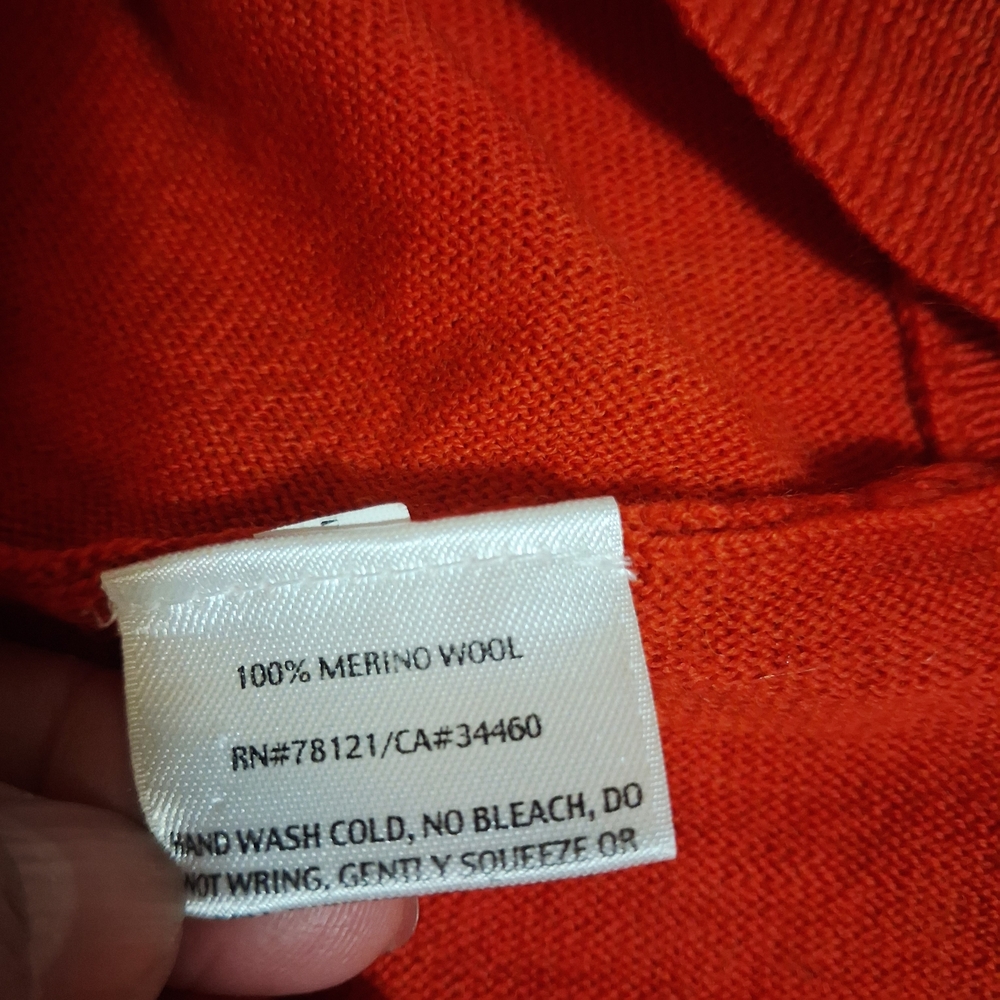 Eileen Fisher Wool‎ Merino Stretch Crew-Neck Sweater Long Sleeve Size PS - Picture 4 of 8